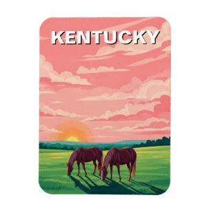 Íman Lexington Kentucky Postcard Horse Fazenda
