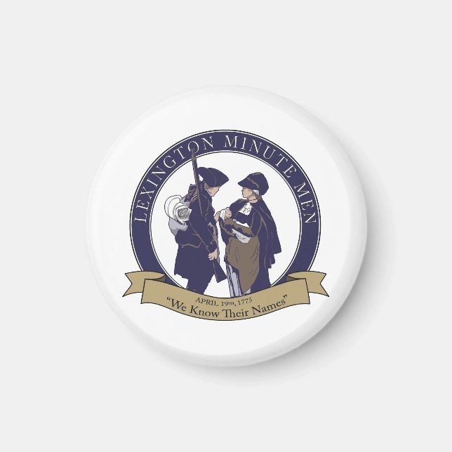 Íman Lexington Minute Men Magnet (Frente)