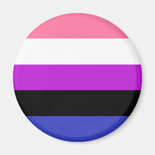 Íman LGBT Magnet do Sinalizador do Genderfluido