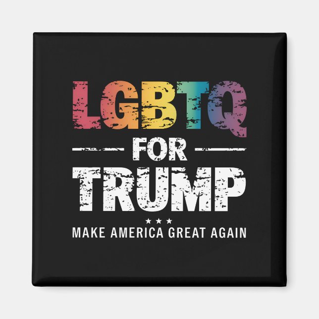 ÍMAN LGBTQ PARA TRUMP GAY LESBIAN PARA TRUMP 2024 (Frente)