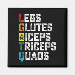Íman LGBTQ Pernas Glúteos Bíceps Tríceps Quádriceps Div