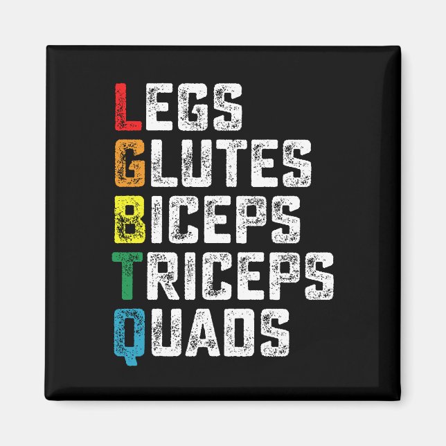 Íman LGBTQ Pernas Glúteos Bíceps Tríceps Quádriceps Div (Frente)