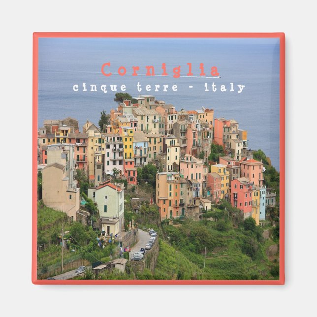 Íman LGR001 CORNIGLIA - Cinque Terre - Imã de geladeira (Frente)