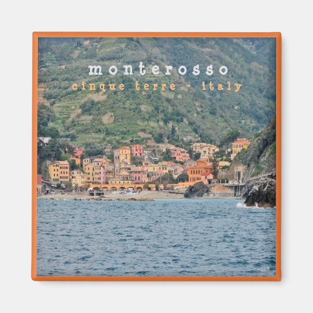 Íman LGR006 MONTEROSSO - Cinque Terre - Itália - Fridge (Frente)