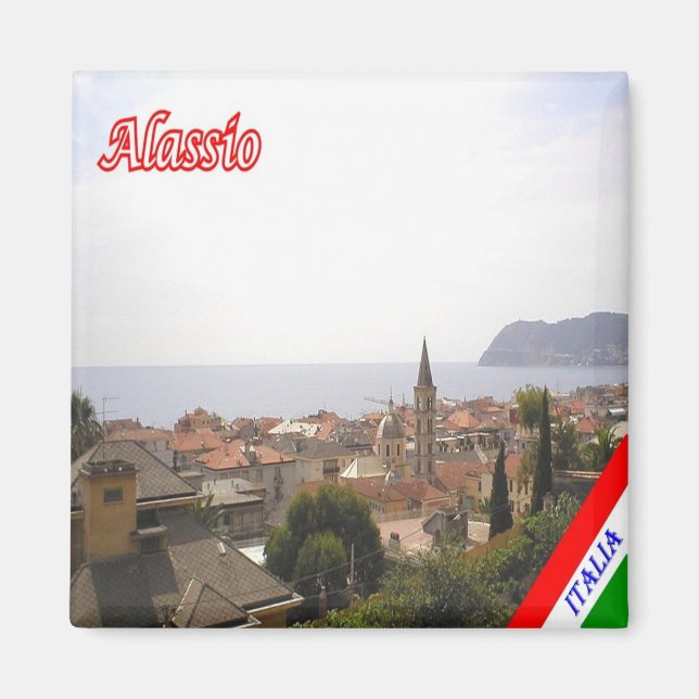 Íman LGR100 ALASSIO, Ligúria, Itália, frigideira (Frente)