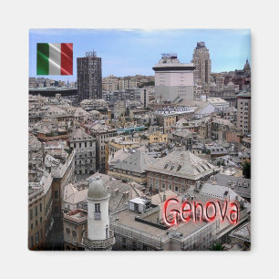 Íman LGR151 GENOA Cityscape, Liguria, Itália, Fridge