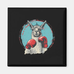 Íman Lhama de Boxe Com Luvas de Boxe Kickboxing Funny B