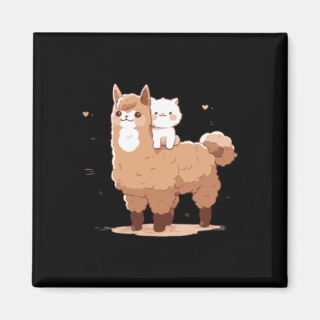 Íman Lhama e Gato Fofinhos (Frente)