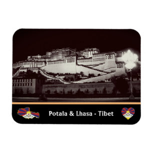 Íman Lhasa à noite - Palácio de Potala, Tibete