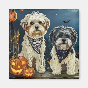 Íman Lhasa Apso Halloween Spooky