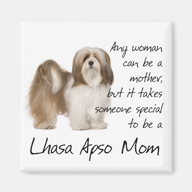 Íman Lhasa Apso Mãe Magnet (Frente)