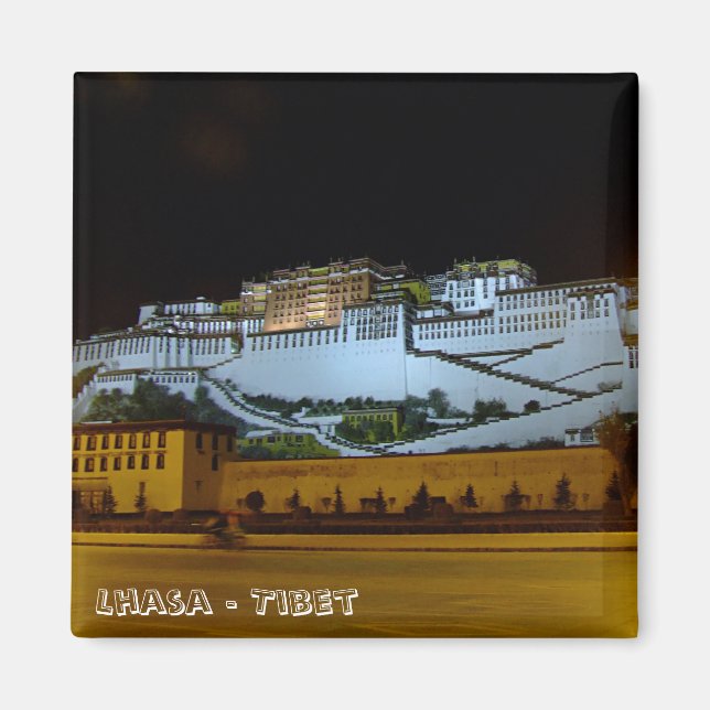 Íman Lhasa, Palácio de Potala - Tibete (Imã de geladeir (Frente)