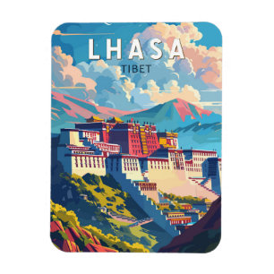Íman Lhasa Tibet Viagem Art Vintage