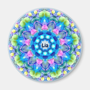 Íman LIA ~ Padrão Páscoa Personalizado Fractal ~