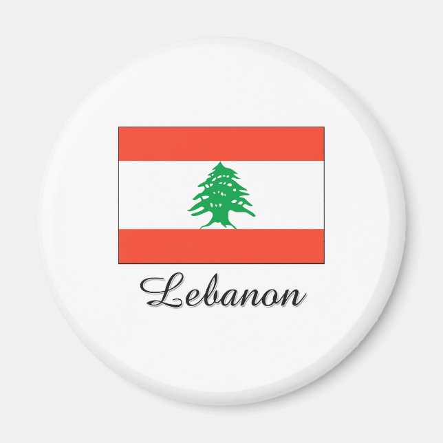 Íman Libano Flag Design (Frente)