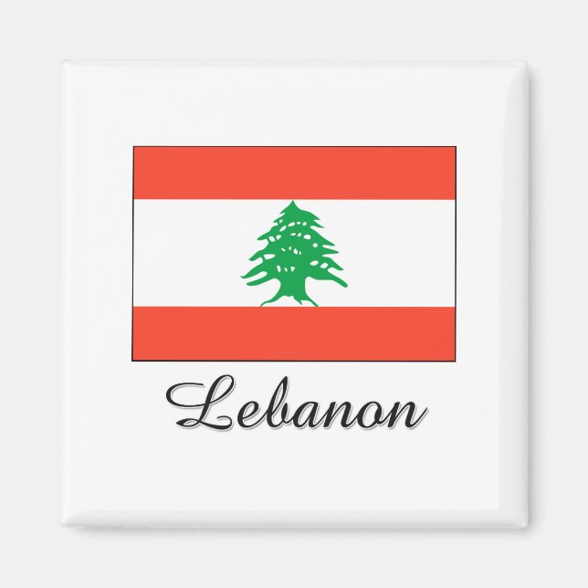 Íman Libano Flag Design (Frente)