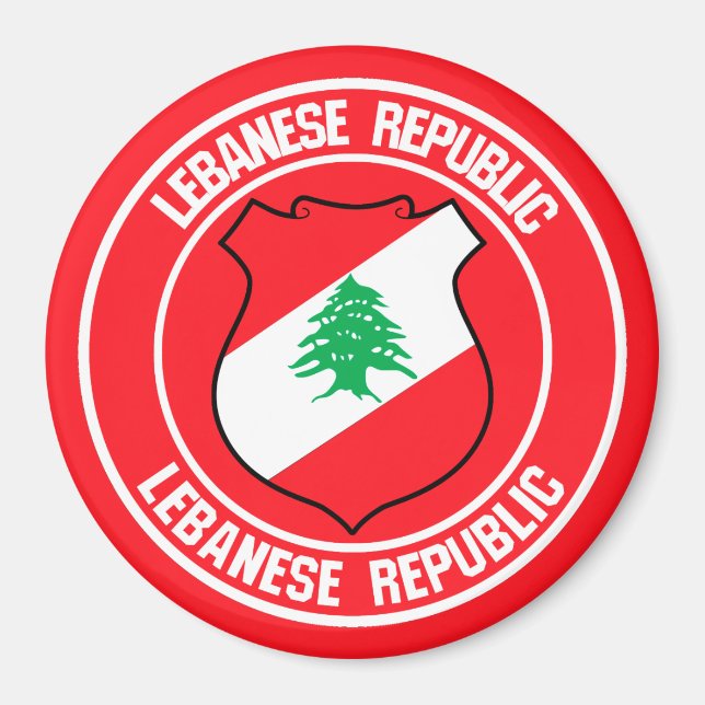 Íman Líbano Round Emblem (Frente)