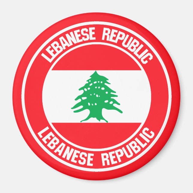 Íman Líbano Round Emblem (Frente)