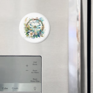 Íman Libélula floral Um dia de cada vez
