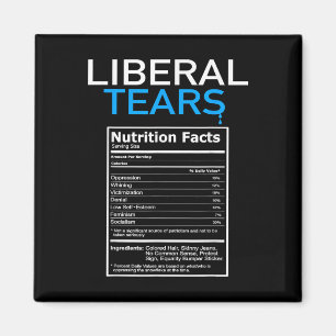 Íman Liberal Lágrimas Anti-Liberal Pro Trump Republican