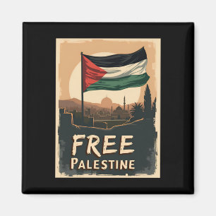 Íman Liberdade da Palestina - Bandeira Palestina com Ou