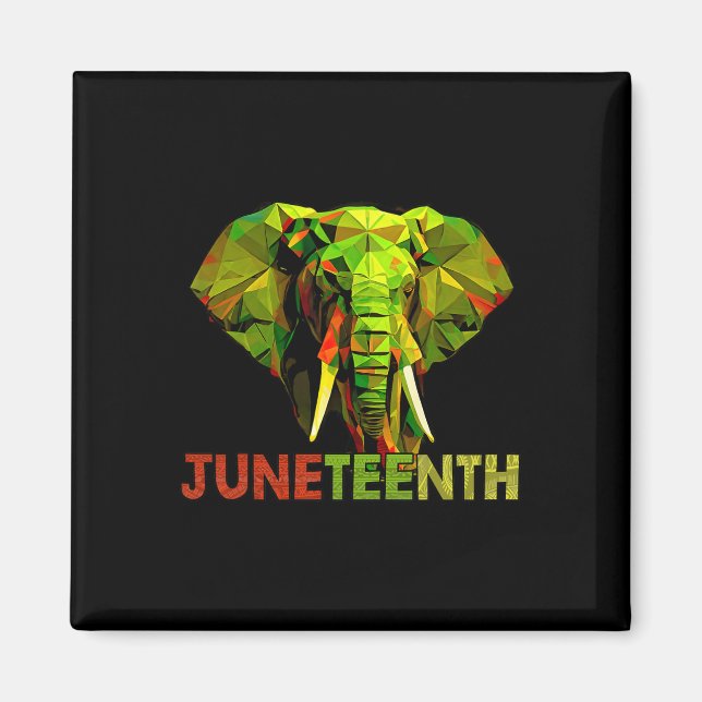 Íman Liberdade de Elefante Africano História Negra (Frente)