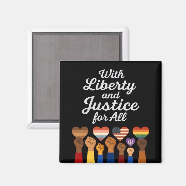 Íman Liberdade e justiça para todos protestam (Front/Back)