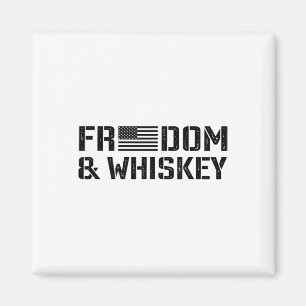 Íman Liberdade E Whisky - 4 De Julho Bandeira Dos EUA E