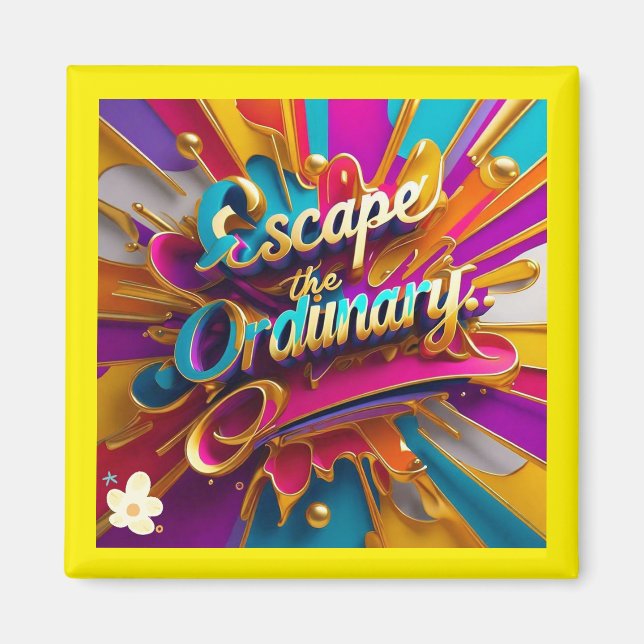 Íman "Libere a vibração da vida" (Frente)