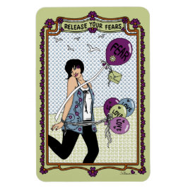 Íman Libere Seus Medos_A_4x6 Refrigerador