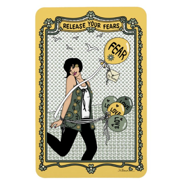 Íman Libere Seus Medos_C_4x6 Geladeira (Vertical)