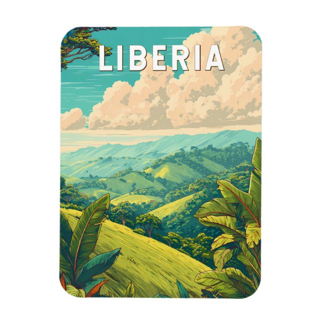 Íman Libéria Ilustração Vi (Vertical)