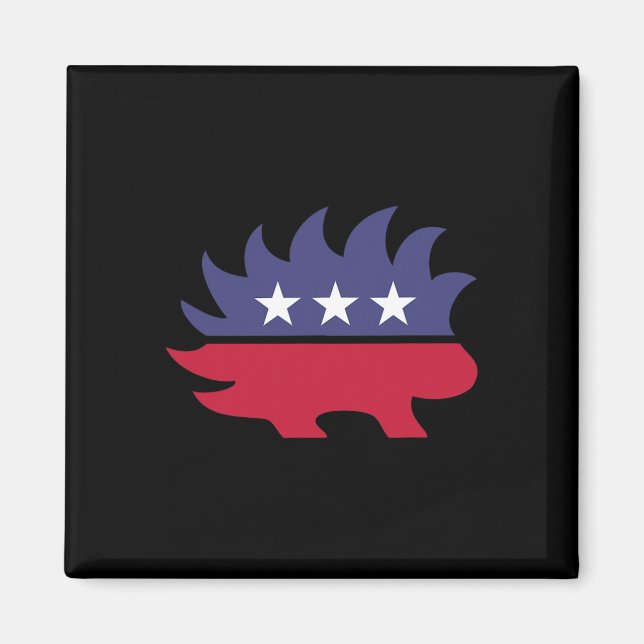 Íman Libertarian Porcupine Presidente Eleição 2020 Libe (Frente)