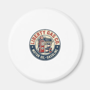 Íman Liberty Gas Co Patriótico Estação de Gasolina Patr