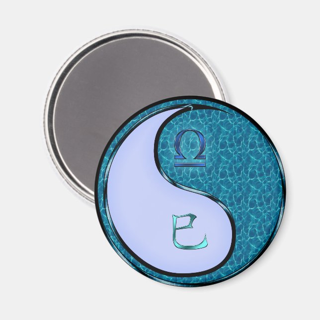 Íman Libra & Cobra de Água (Front/Back)