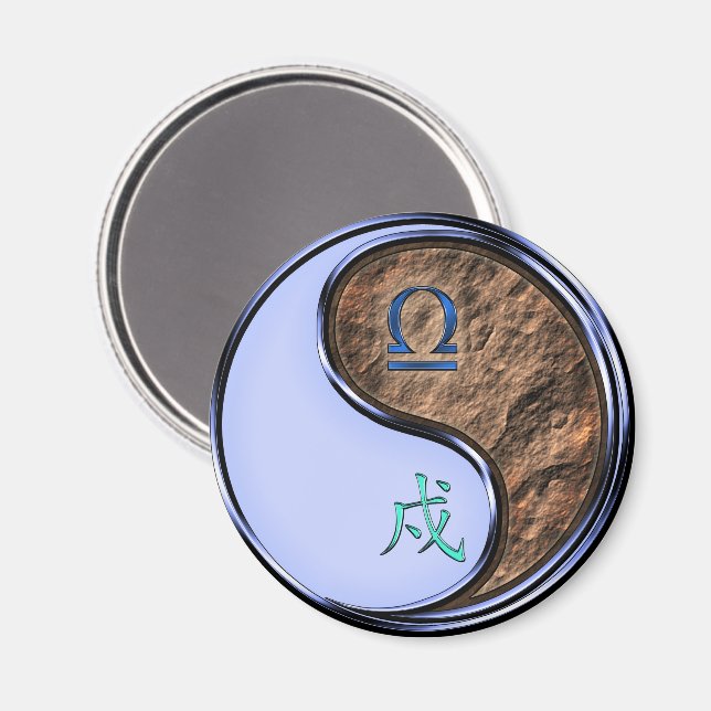 Íman Libra & Earth Dog (Front/Back)