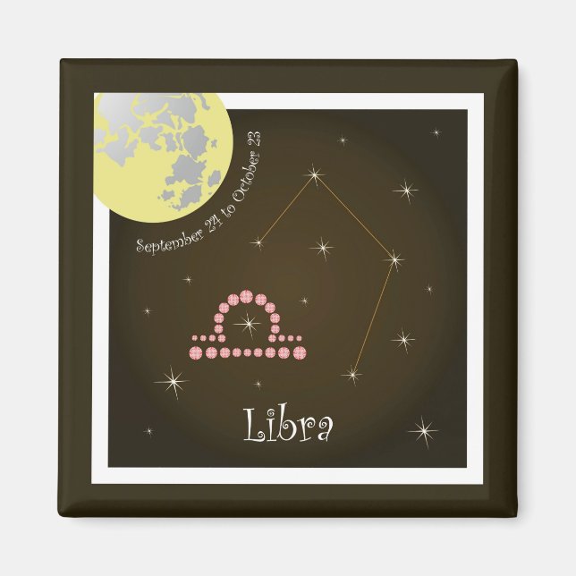 Íman Libra entre 24 de setembro e 23 de outubro (Frente)