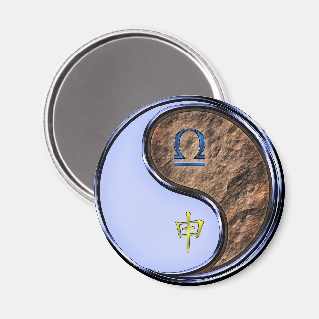 Íman Libra & Macaco de Terra (Front/Back)