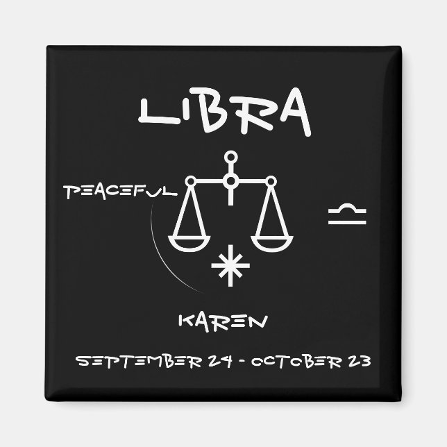 Íman Libra Personalizar (Frente)