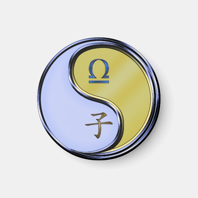 Íman Libra & Rato de Metal (Frente)