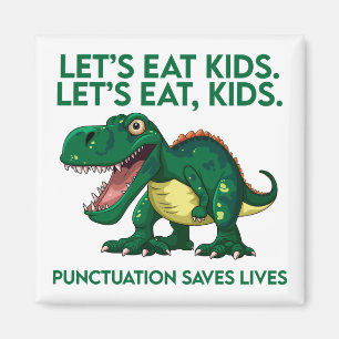 Íman Lição de Gramática de Dinossauro Engraçado