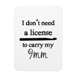 Íman Licença Crochet Hook