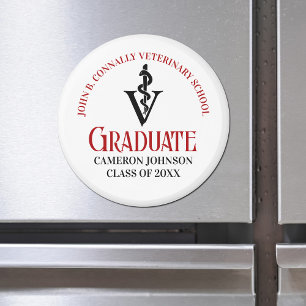 Íman Licenciação Veterinária Personalizada em Preto Ver