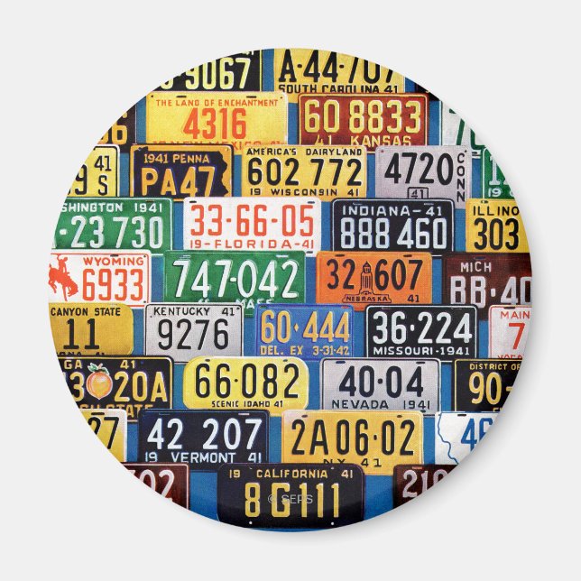 Íman License Plates por H. Wilson Smith (Frente)