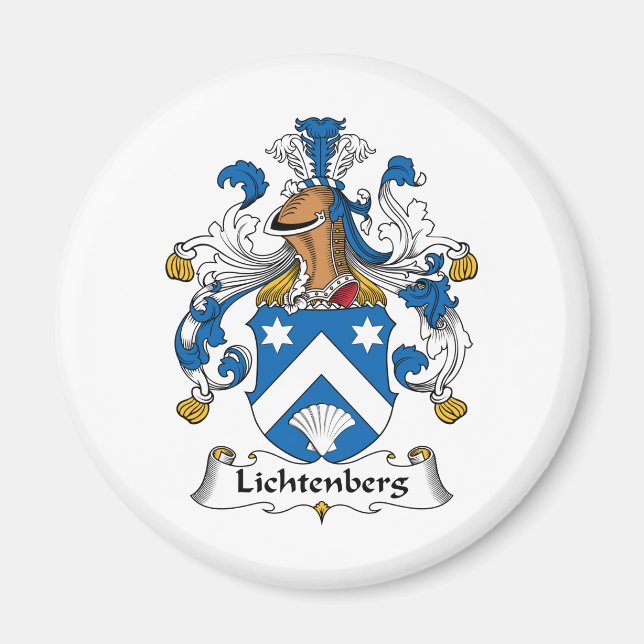 Íman Lichtenberg Family Crest (Frente)
