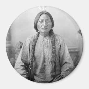Íman Líder da Lakota Sentando o Bull Índio Nativo Ameri