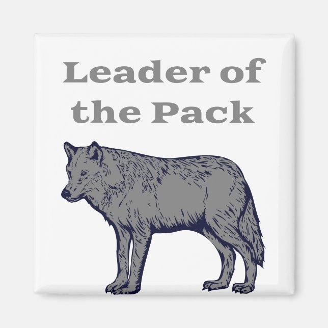 Íman Líder do Lobo de Pack (Frente)