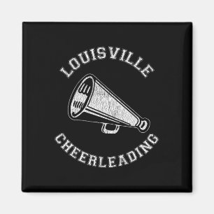 Íman Liderança de Louisville Angustiado Retro Cheerlead