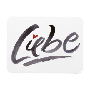 Íman LIEBE Love Hertz Schoneschrift Letting