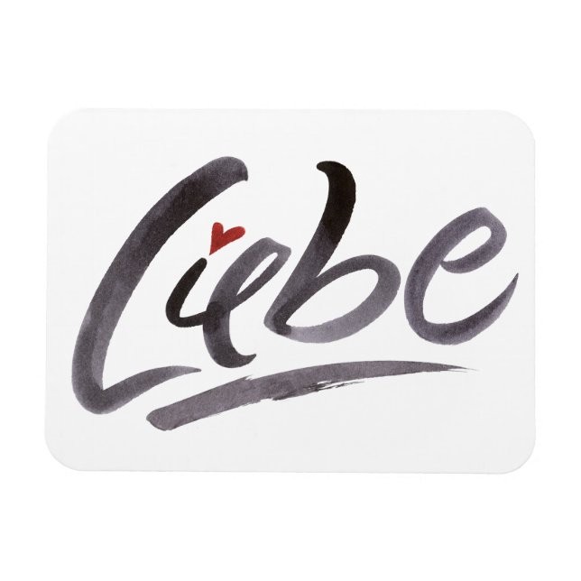 Íman LIEBE Love Hertz Schoneschrift Letting (Horizontal)